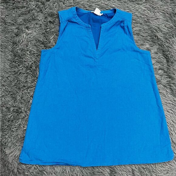Vineyard Vines Split V-Neck Tank Top Size Small - Picture 1 of 7